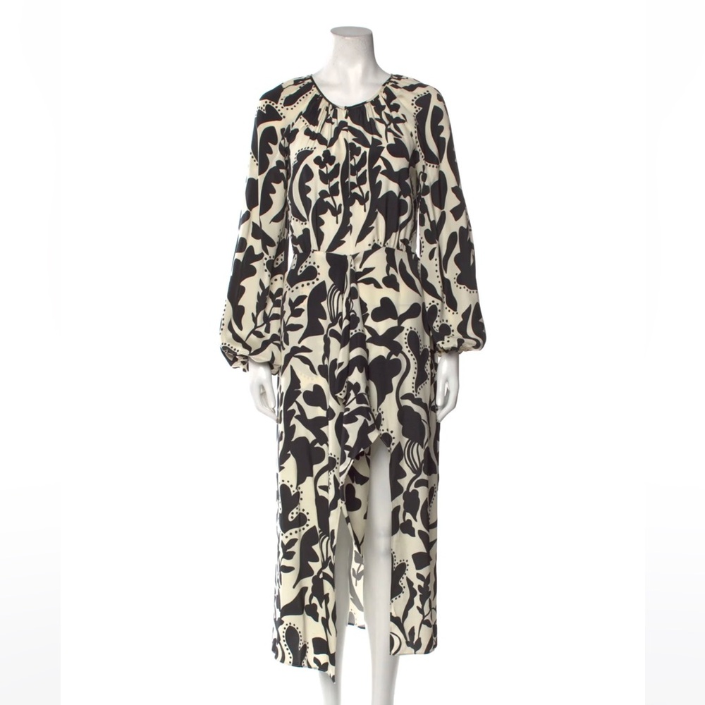 La Ligne Silk Midi Dress